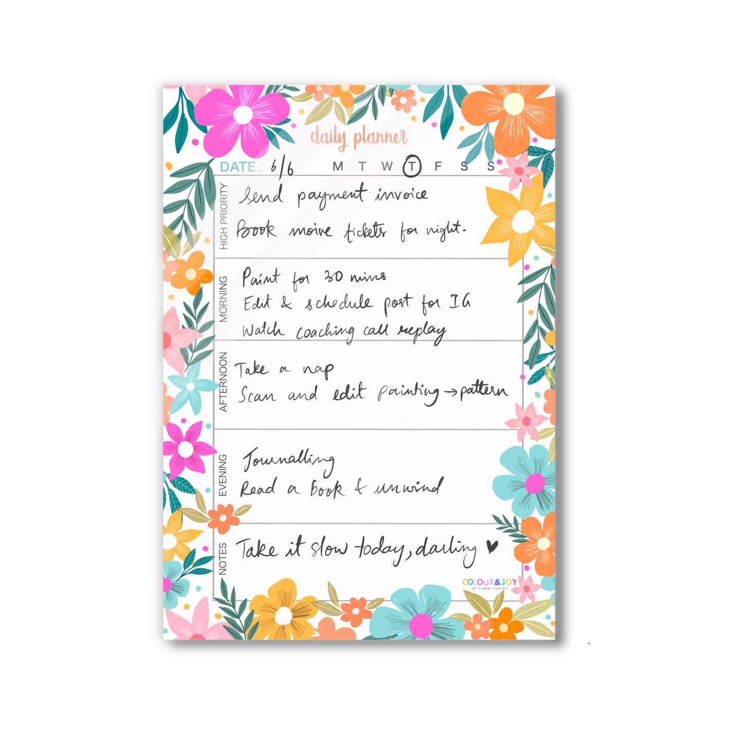 DAILY PLANNER - A4 (8.3"x11.7")