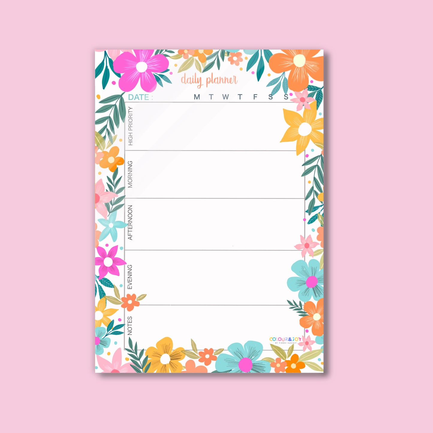 DAILY PLANNER - A4 (8.3"x11.7")