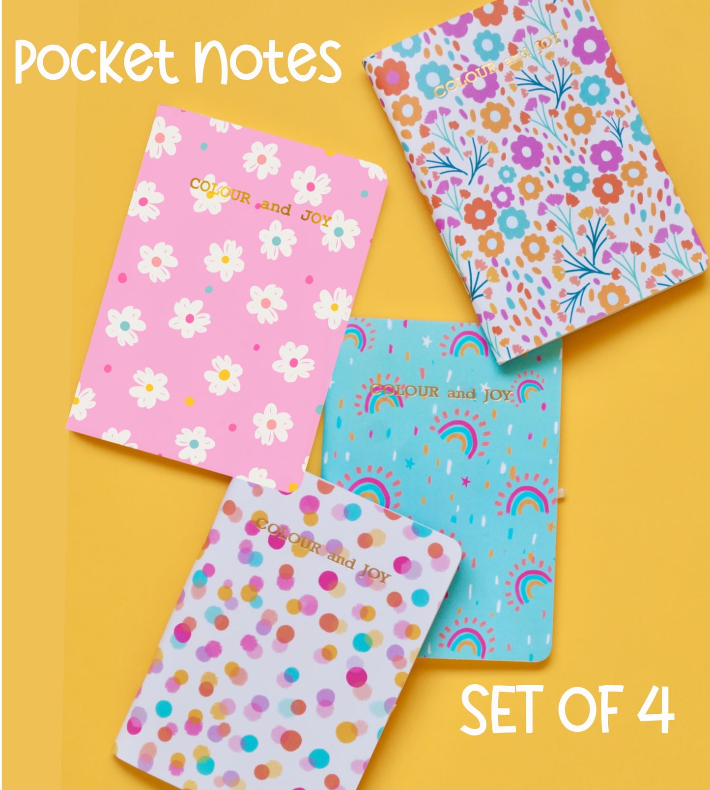 Set of 4 - Pocket Notebooks