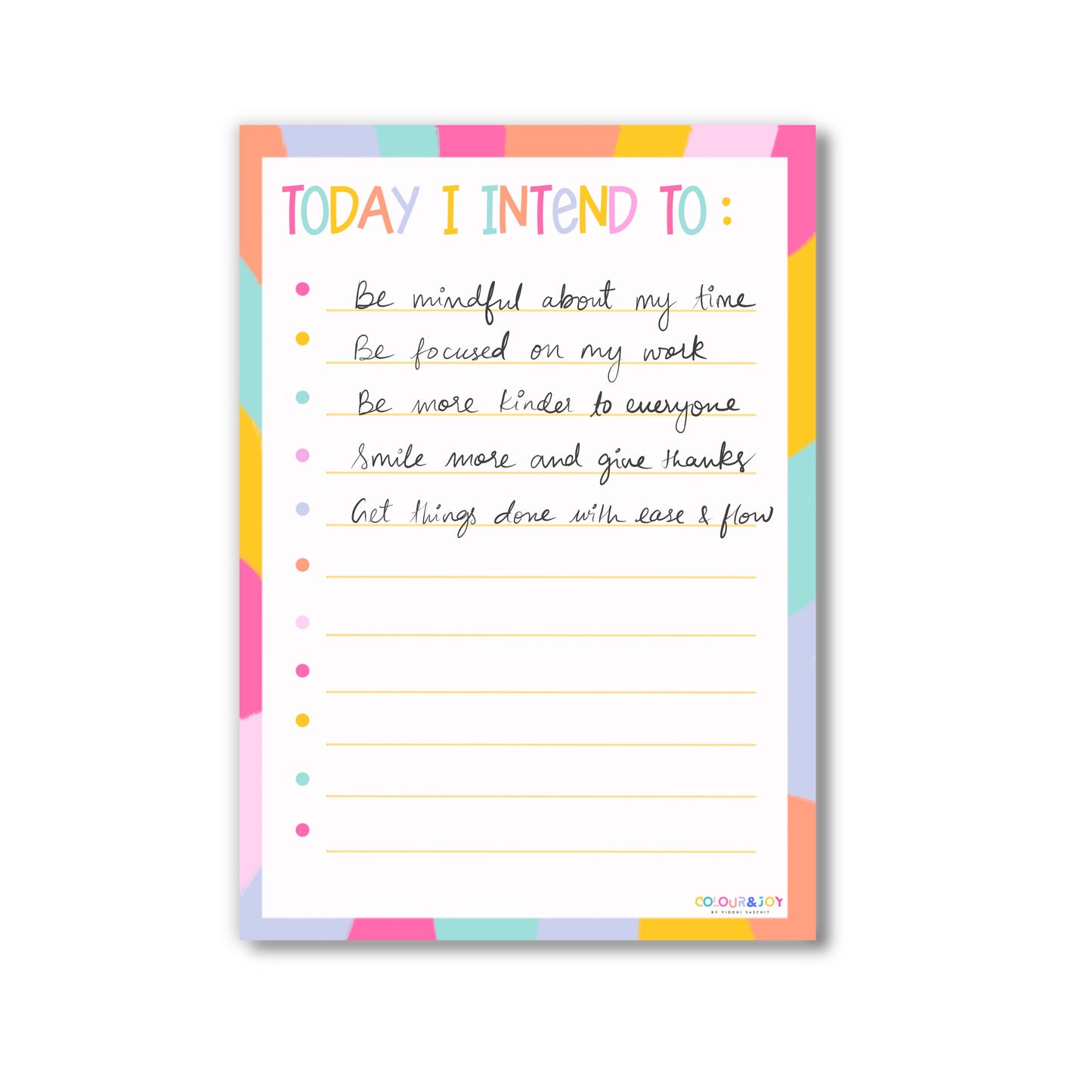 Daily Intention Setting Planner - A4 (8.3"x11.7")