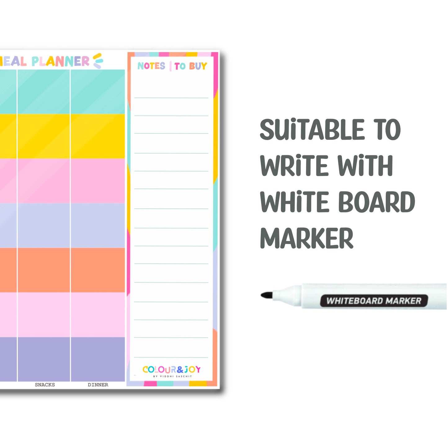 Weekly Meal Planner Large - 12"x12"