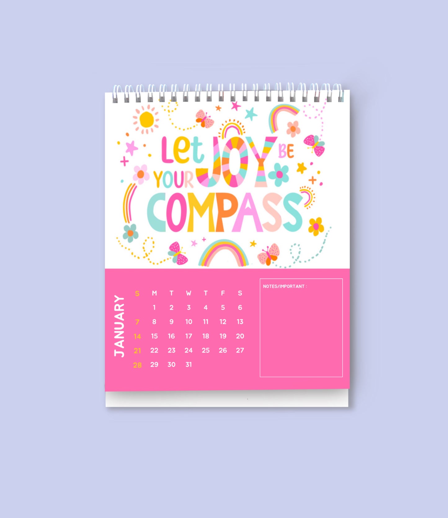 Desk Calendar - Joyful 2024