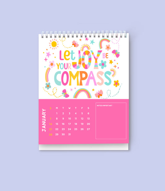 Desk Calendar - Joyful 2024