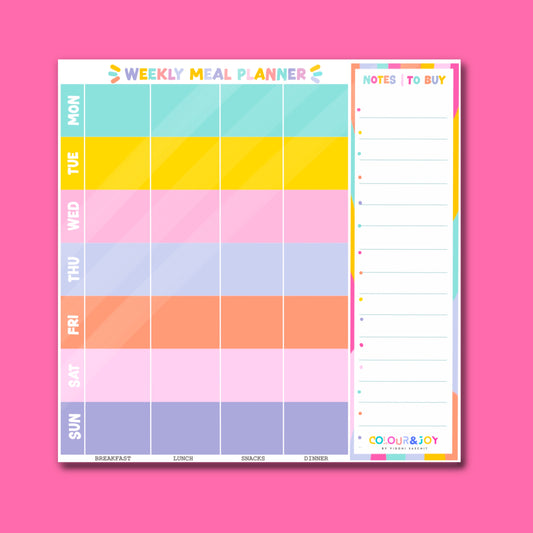 Weekly Meal Planner Large - 12"x12"