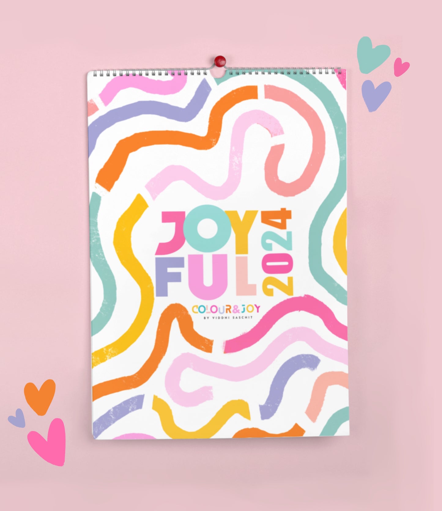 Wall Calendar - Joyful 2024